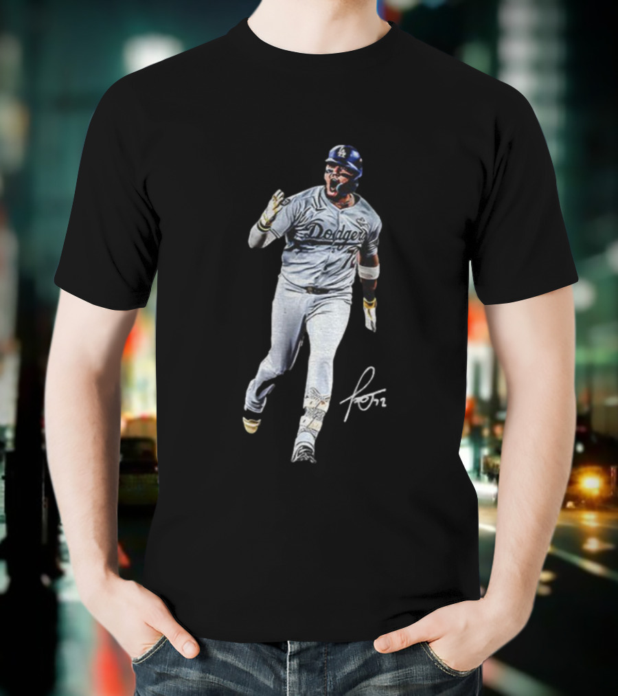 Miguel Rojas Los Angeles Dodgers MLB World Series 2025 Signature T-Shirt
