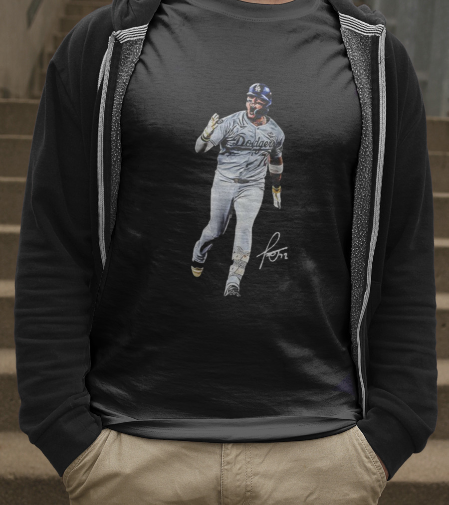 Miguel Rojas Los Angeles Dodgers MLB World Series 2025 Signature T-Shirt