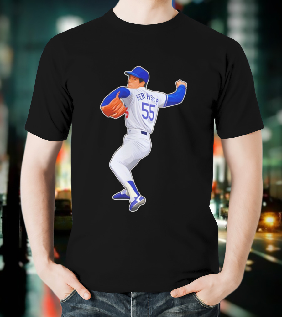 Orel Hershiser 55 Los Angeles Dodgers MLB Baseball Legend 2025 T-Shirt