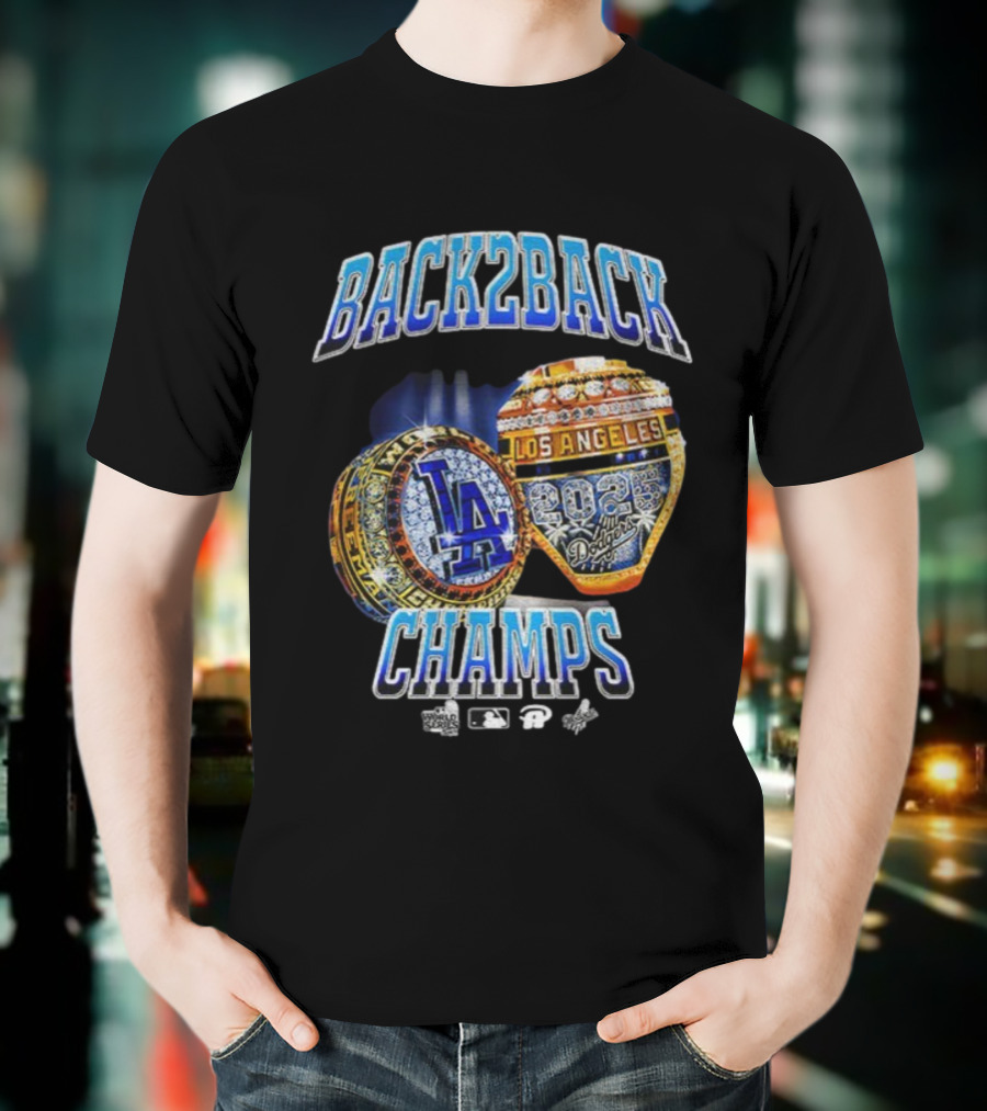 Back2Back Los Angeles 2025 Dodgers Champs T-Shirt