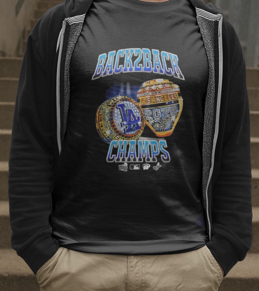 Back2Back Los Angeles 2025 Dodgers Champs T-Shirt