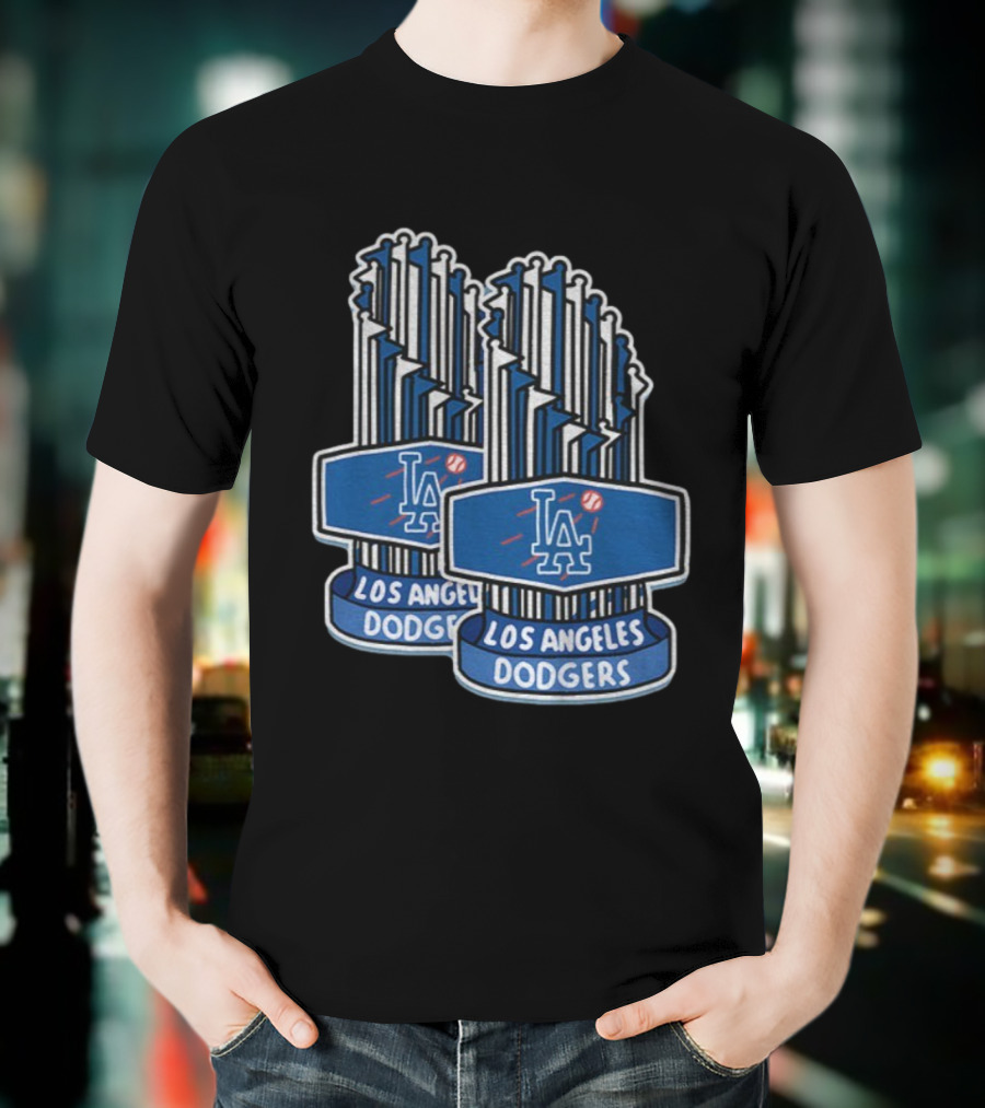 Los Angeles Dodgers MLB World Series Champions Trophy 2025 T-Shirt