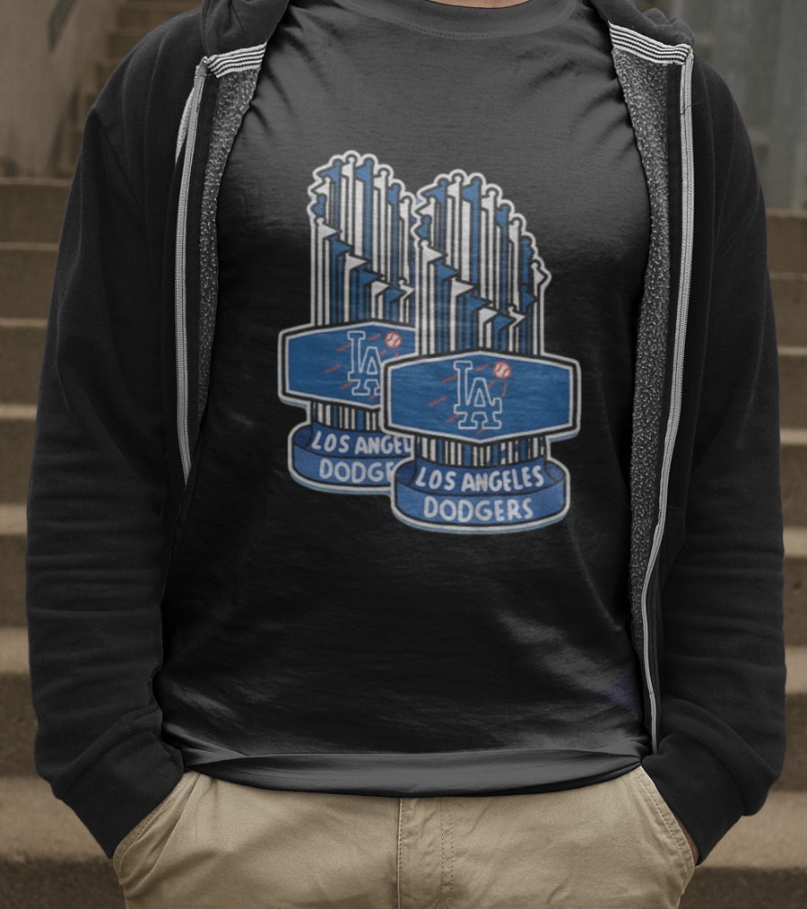 Los Angeles Dodgers MLB World Series Champions Trophy 2025 T-Shirt