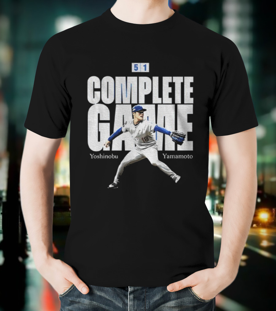 Yoshinobu Yamamoto Complete Game 5 1 Los Angeles MLB Baseball Player T-Shirt