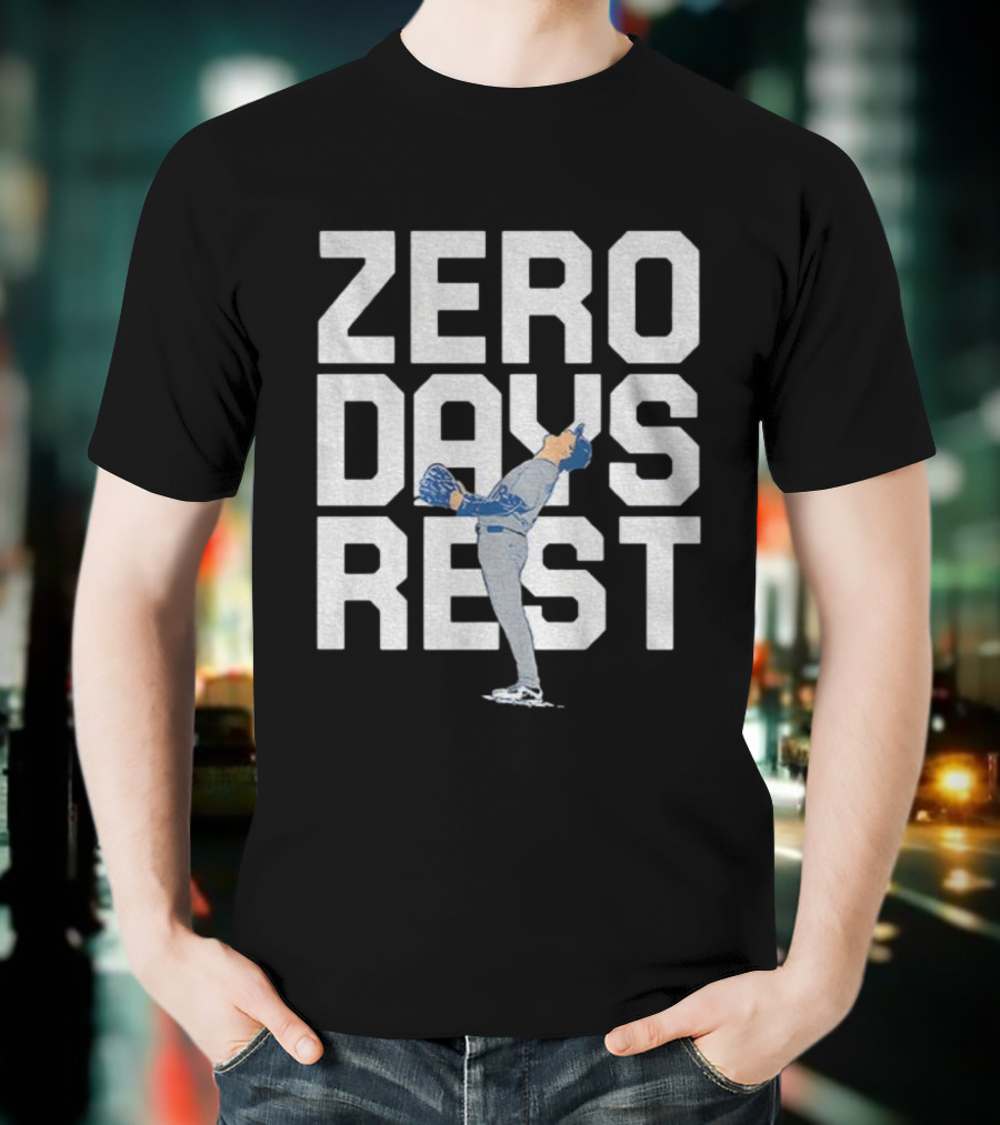 Yoshinobu Yamamoto Zero Days Rest Los Angeles Dodgers MLB World Series MVP 2025 T-Shirt