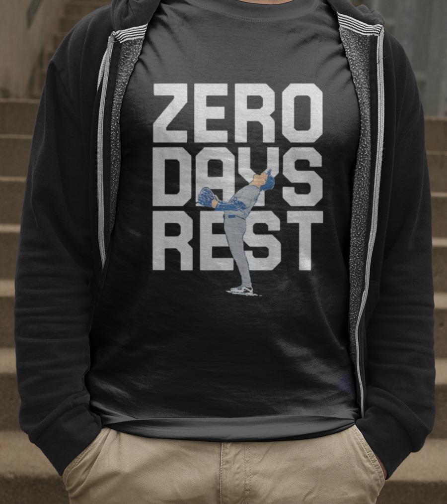 Yoshinobu Yamamoto Zero Days Rest Los Angeles Dodgers MLB World Series MVP 2025 T-Shirt