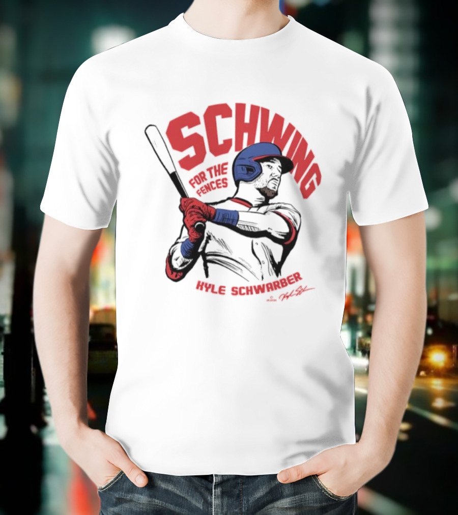 ```Schwing For The Fences Kyle Schwarber Philadelphia Signature Moment``` T-Shirt