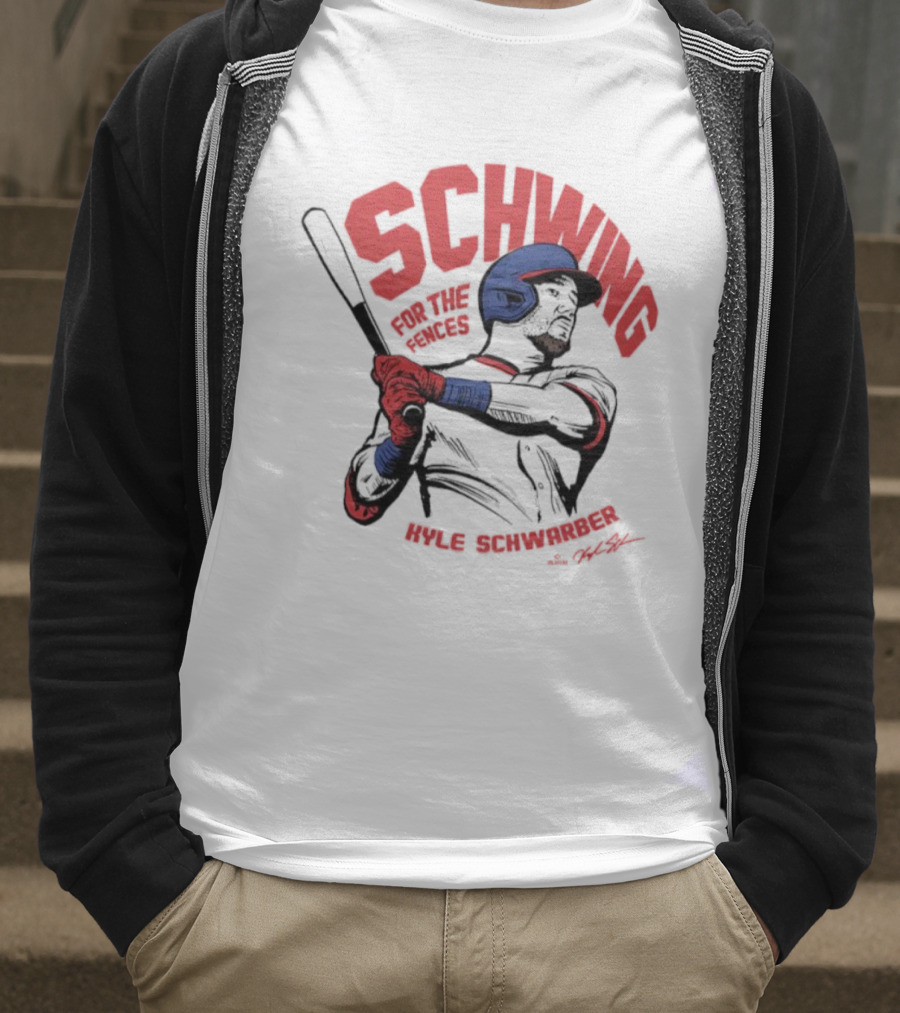 ```Schwing For The Fences Kyle Schwarber Philadelphia Signature Moment``` T-Shirt