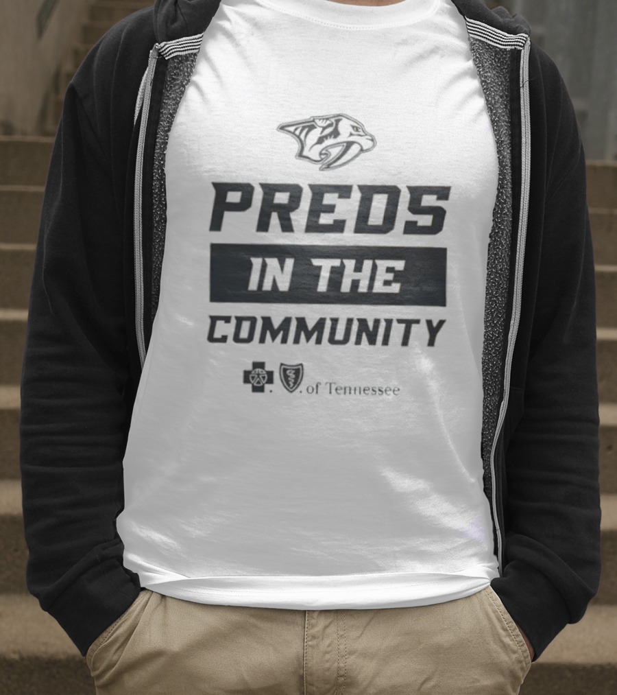 Nashville Predators Preds In The Community Tennessee T-Shirt