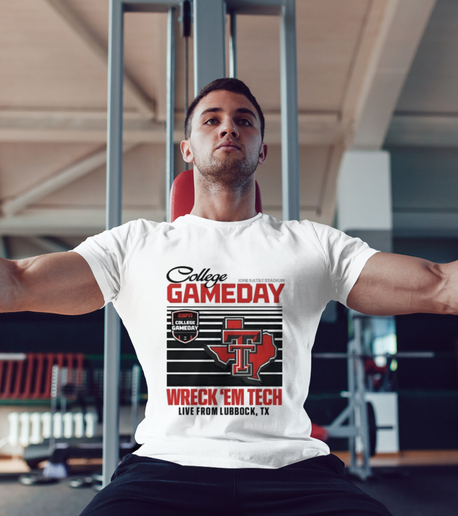 Texas Tech Gameday Wreck 'Em Jones AT&T Stadium ESPN College 2025 T-Shirt