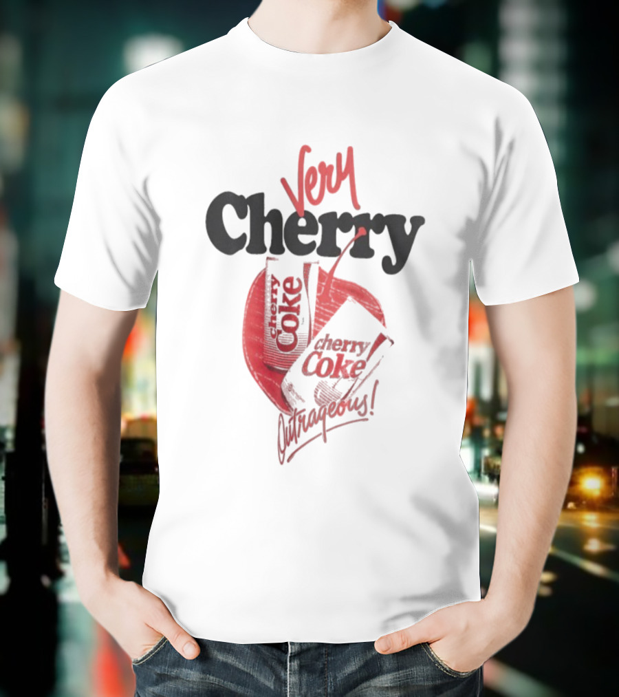 Very Cherry Coke Outrageous Vintage Soda Can Aesthetic T-Shirt