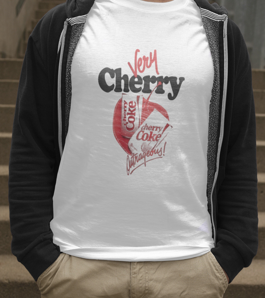 Very Cherry Coke Outrageous Vintage Soda Can Aesthetic T-Shirt