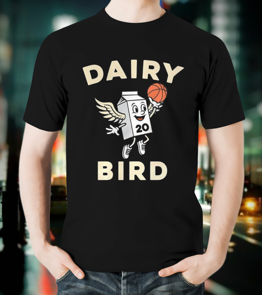 Milwaukee Bucks Dairy Bird Basketball AJ Green Dairyland 20 T-Shirt