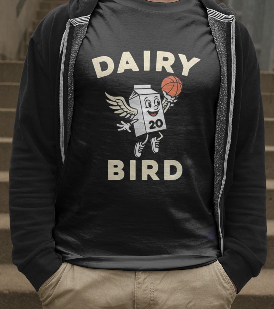 Milwaukee Bucks Dairy Bird Basketball AJ Green Dairyland 20 T-Shirt