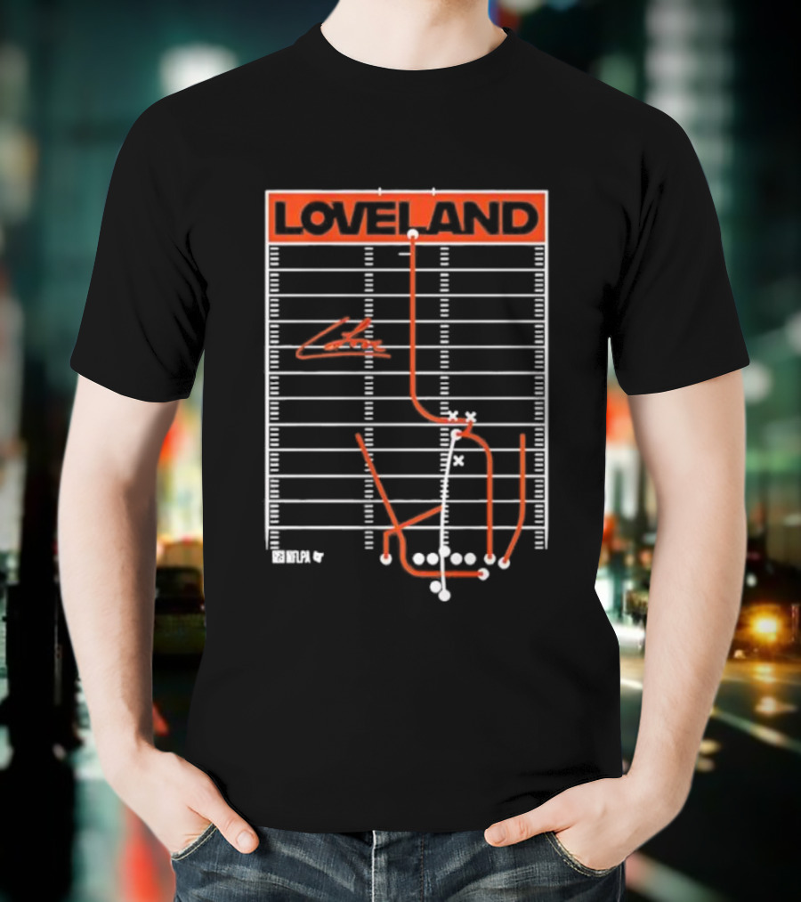 Colston Loveland Football Play Diagram Route Strategy T-Shirt