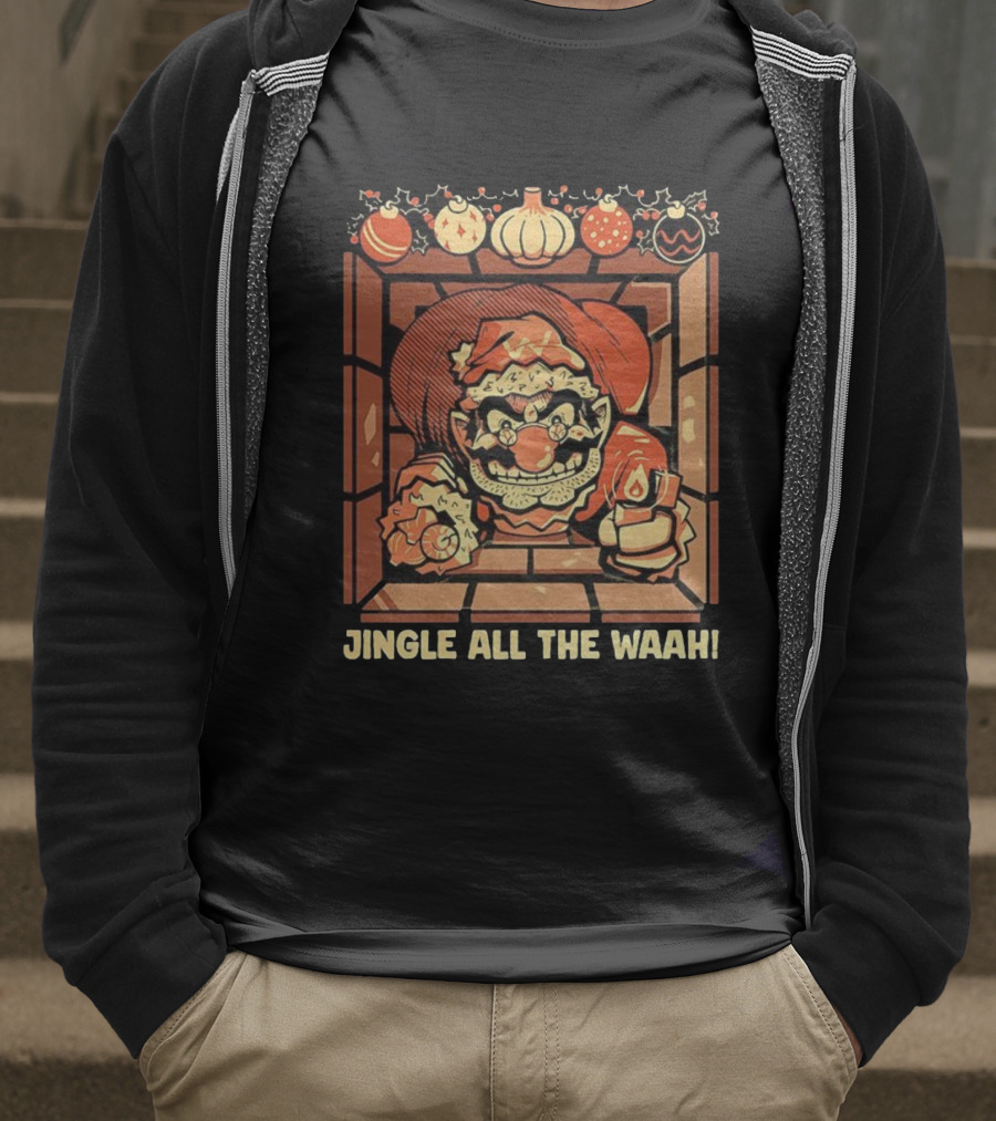 Jingle All The Waah Christmas Holiday Santa Parody T-Shirt
