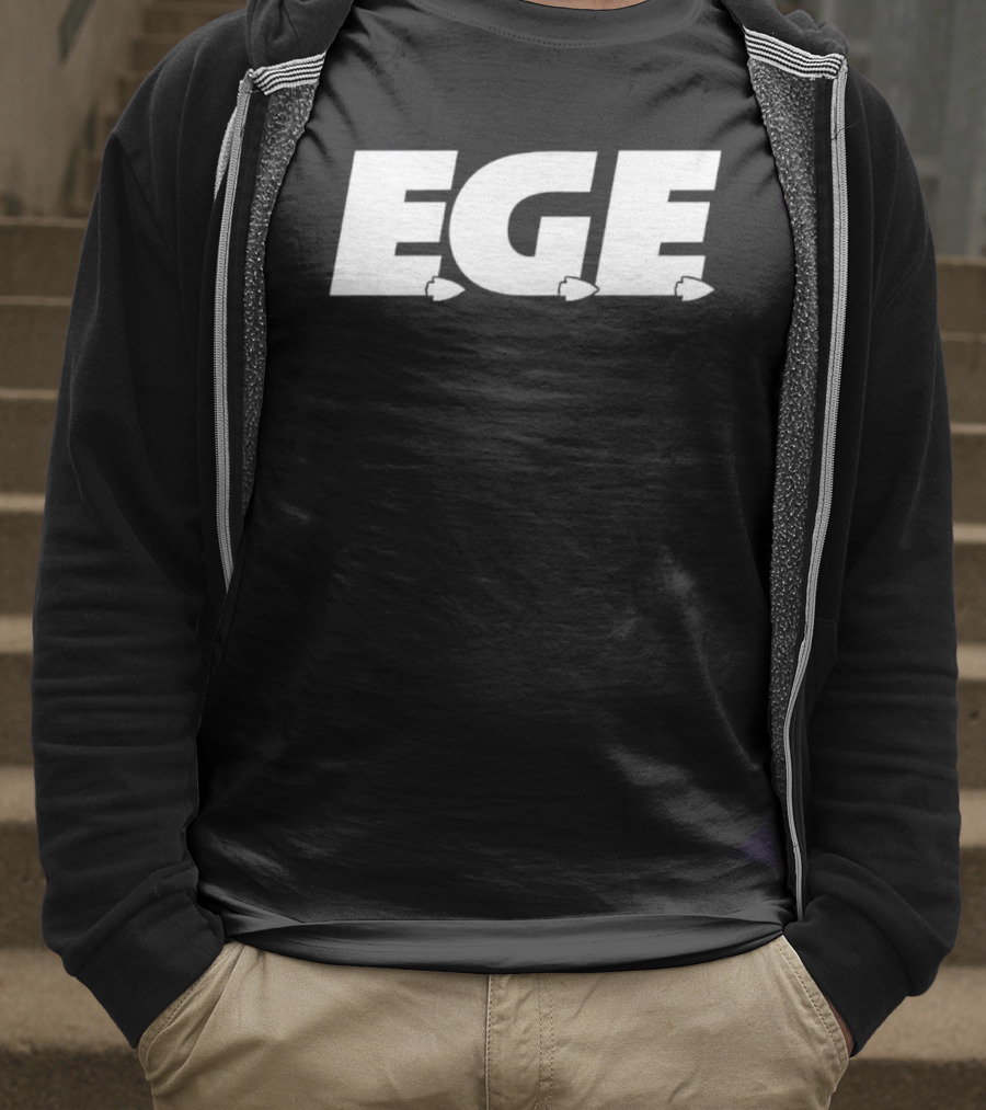 EGE Everyone’s Gotta Eat Typography With Fish Elements T-Shirt