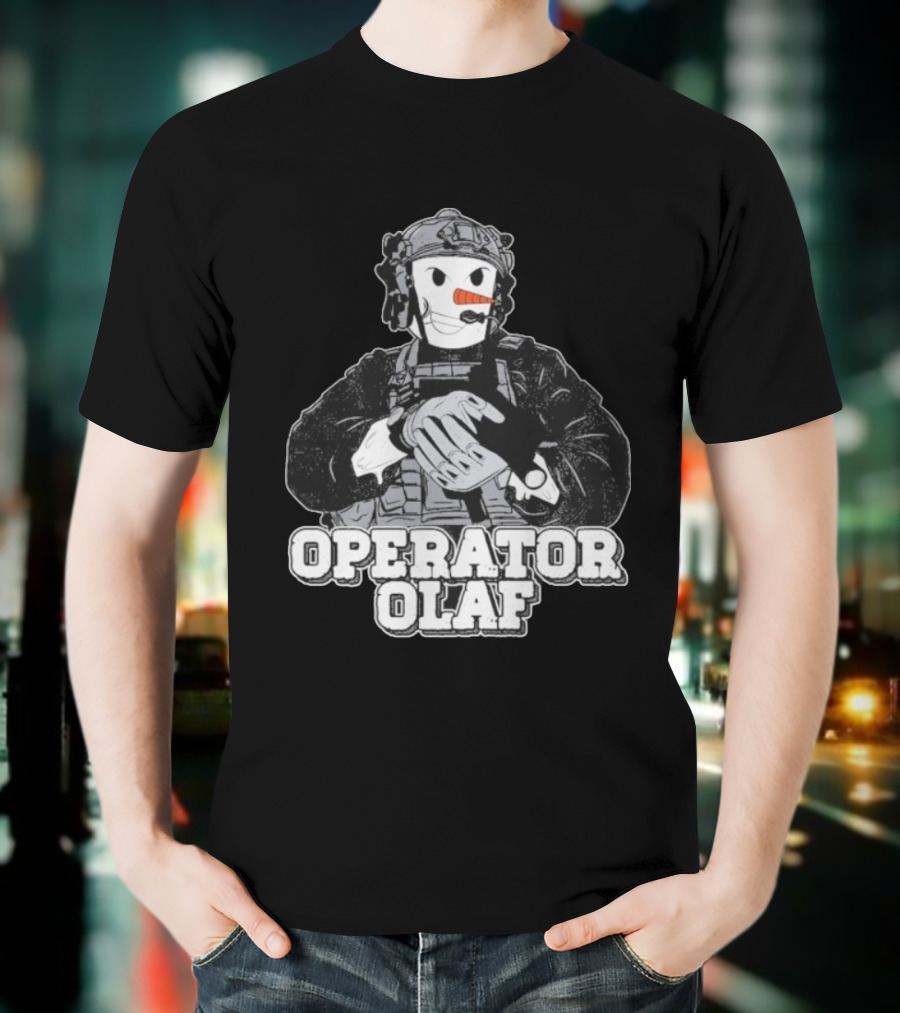 Operator Olaf Tactical Snowman Christmas T-Shirt