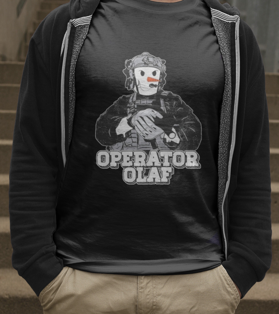 Operator Olaf Tactical Snowman Christmas T-Shirt