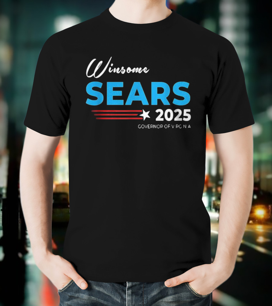 Winsome Sears Governor Of Virginia 2025 Election Campaign T-Shirt