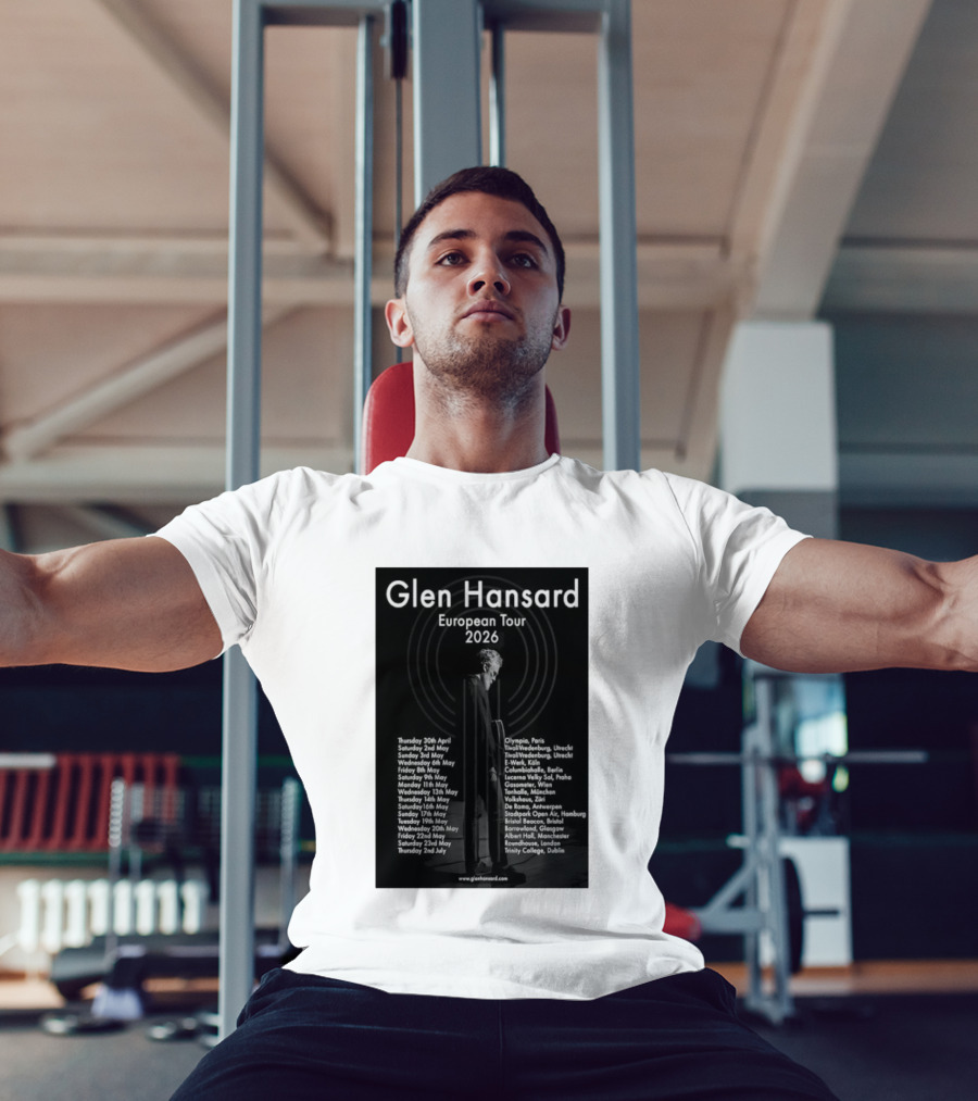 Glen Hansard European Tour 2026 Dates And Venues With Cities Including Paris Berlin Vienna Glasgow T-Shirt