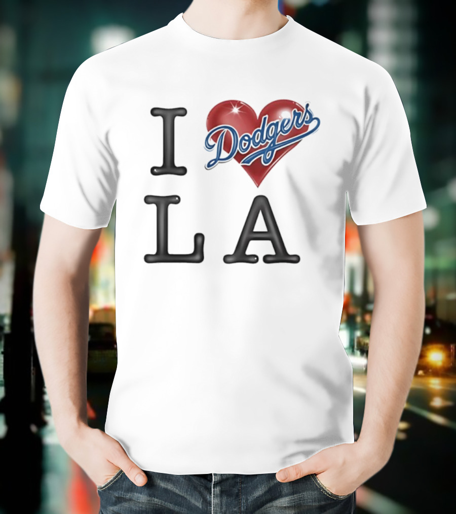 I Heart Dodgers LA T-Shirt