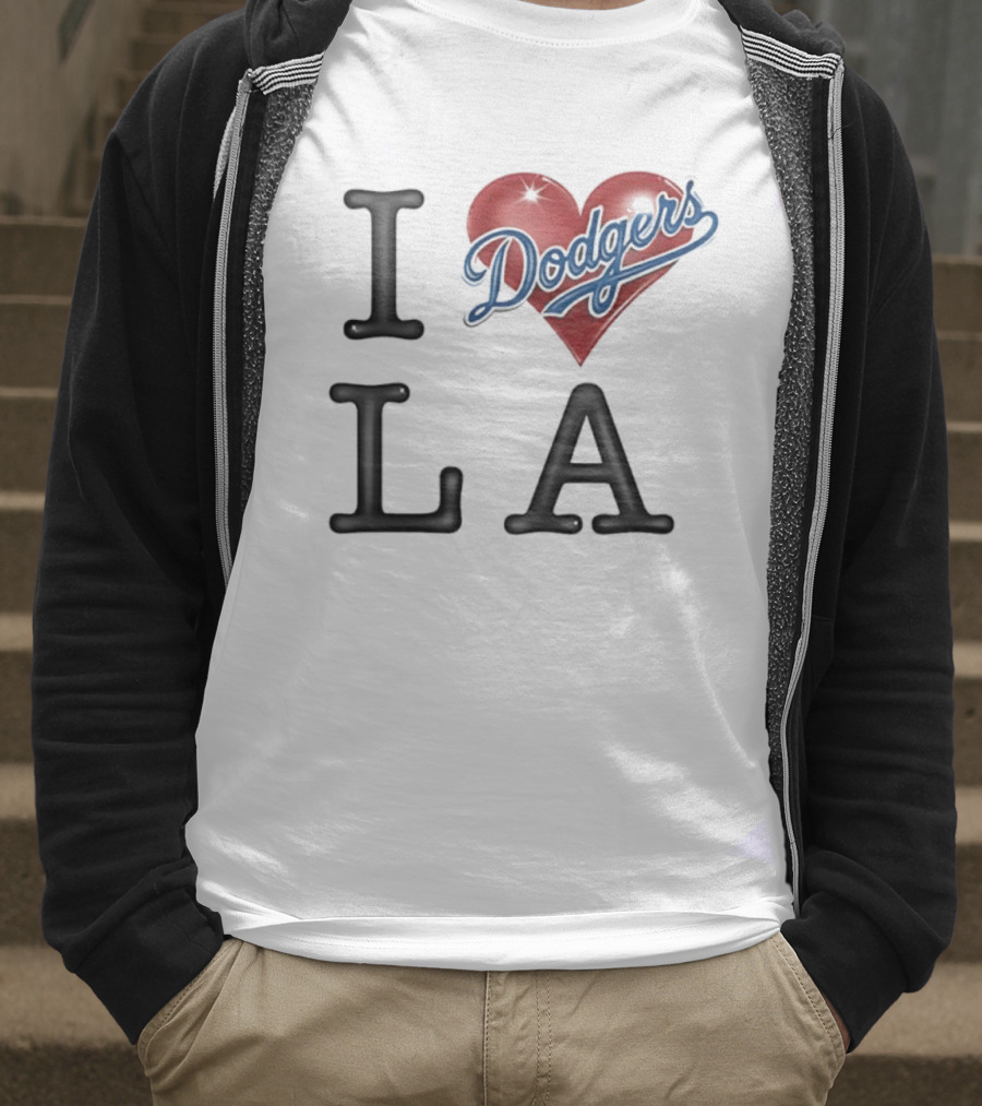 I Heart Dodgers LA T-Shirt