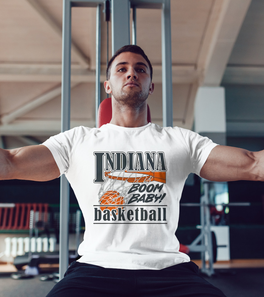 Indiana Basketball Boom Baby Hoosiers Men’s Basketball T-Shirt