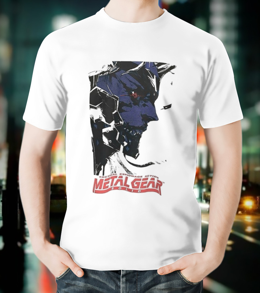 Metal Gear Solid Tactical Espionage Action Iconic Snake Illustration T-Shirt
