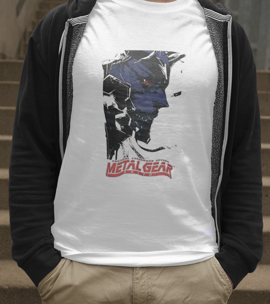 Metal Gear Solid Tactical Espionage Action Iconic Snake Illustration T-Shirt