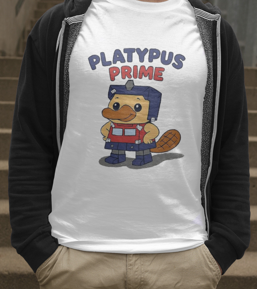 Platypus Prime Optimus Transformers Cute Crossover T-Shirt