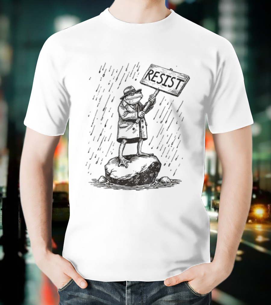 Portland Frog Resist Freedom Anti MAGA Anti Trump T-Shirt