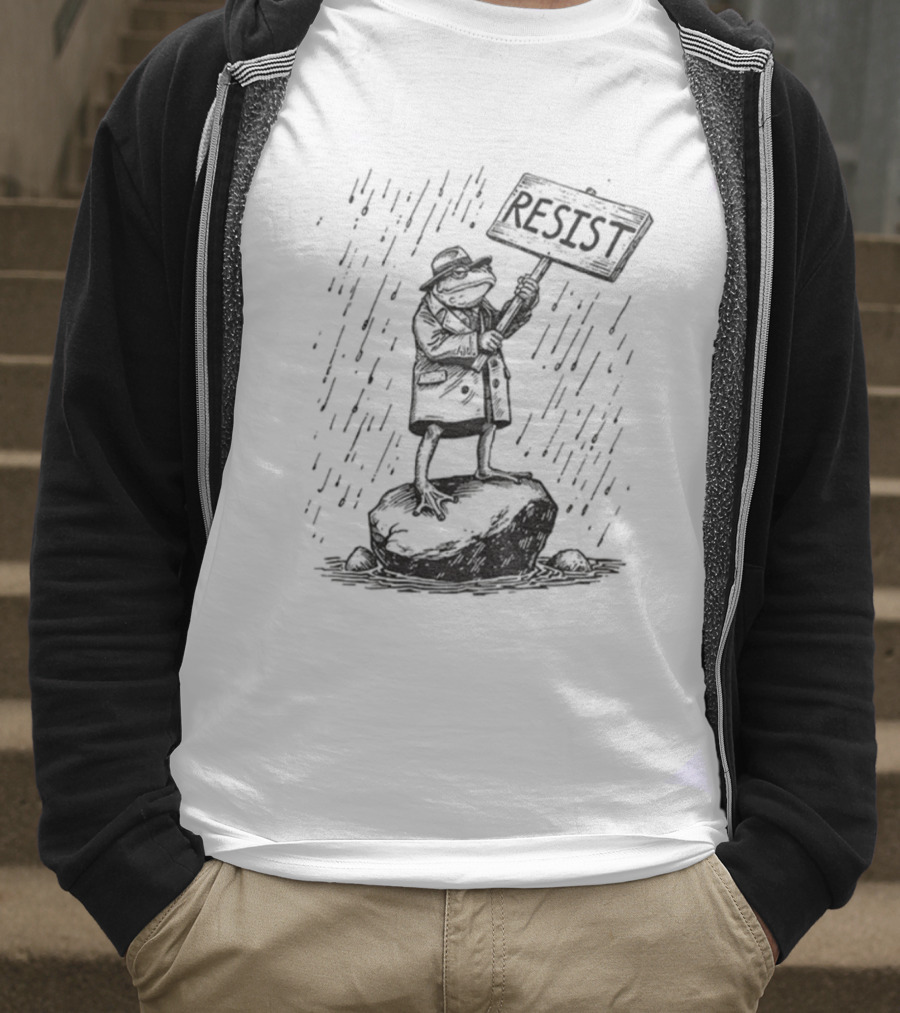 Portland Frog Resist Freedom Anti MAGA Anti Trump T-Shirt