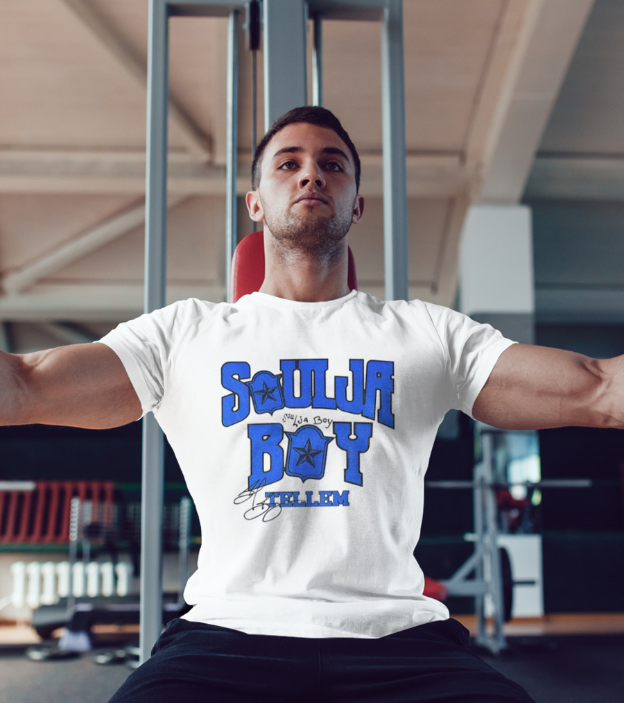 Soulja Boy Tellem Blue Star Signature Halloween Vintage T-Shirt