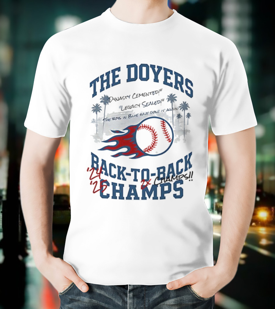The Doyers Dynasty Cemented Back-to-Back Champs 2025 T-Shirt