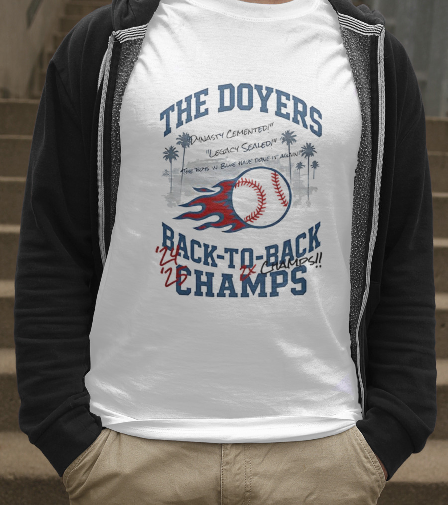 The Doyers Dynasty Cemented Back-to-Back Champs 2025 T-Shirt