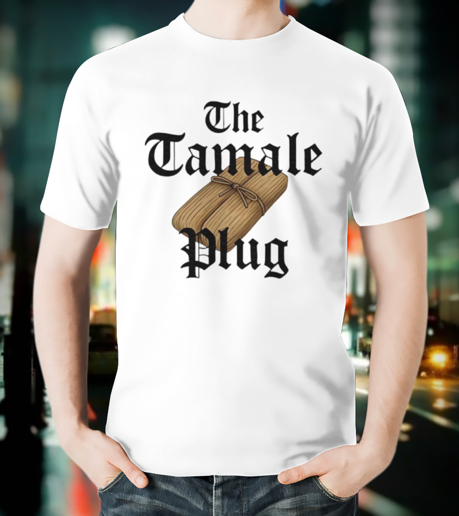 The Tamale Plug Wrapped Corn Husk Icon T-Shirt