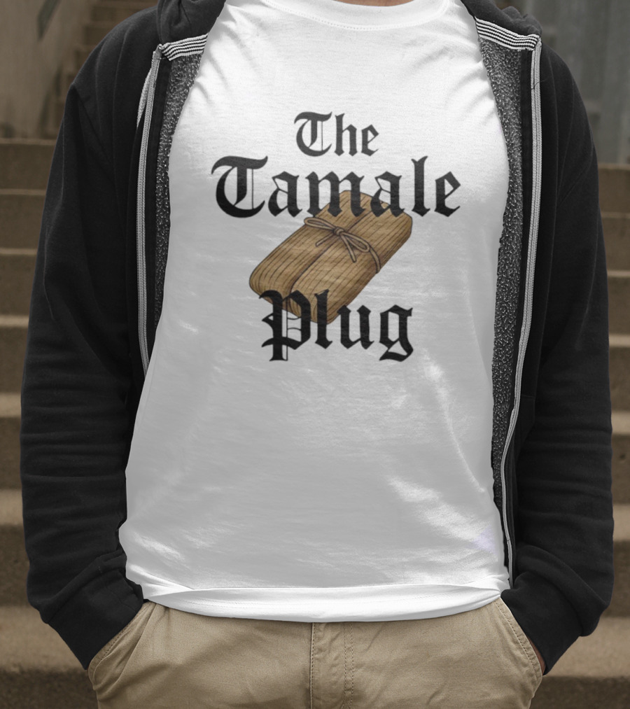 The Tamale Plug Wrapped Corn Husk Icon T-Shirt