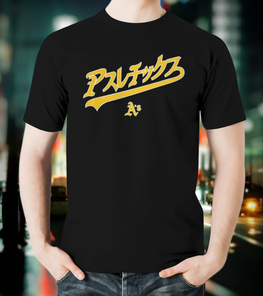 Athletics Hyperfly Katakana A's Gold Script T-Shirt