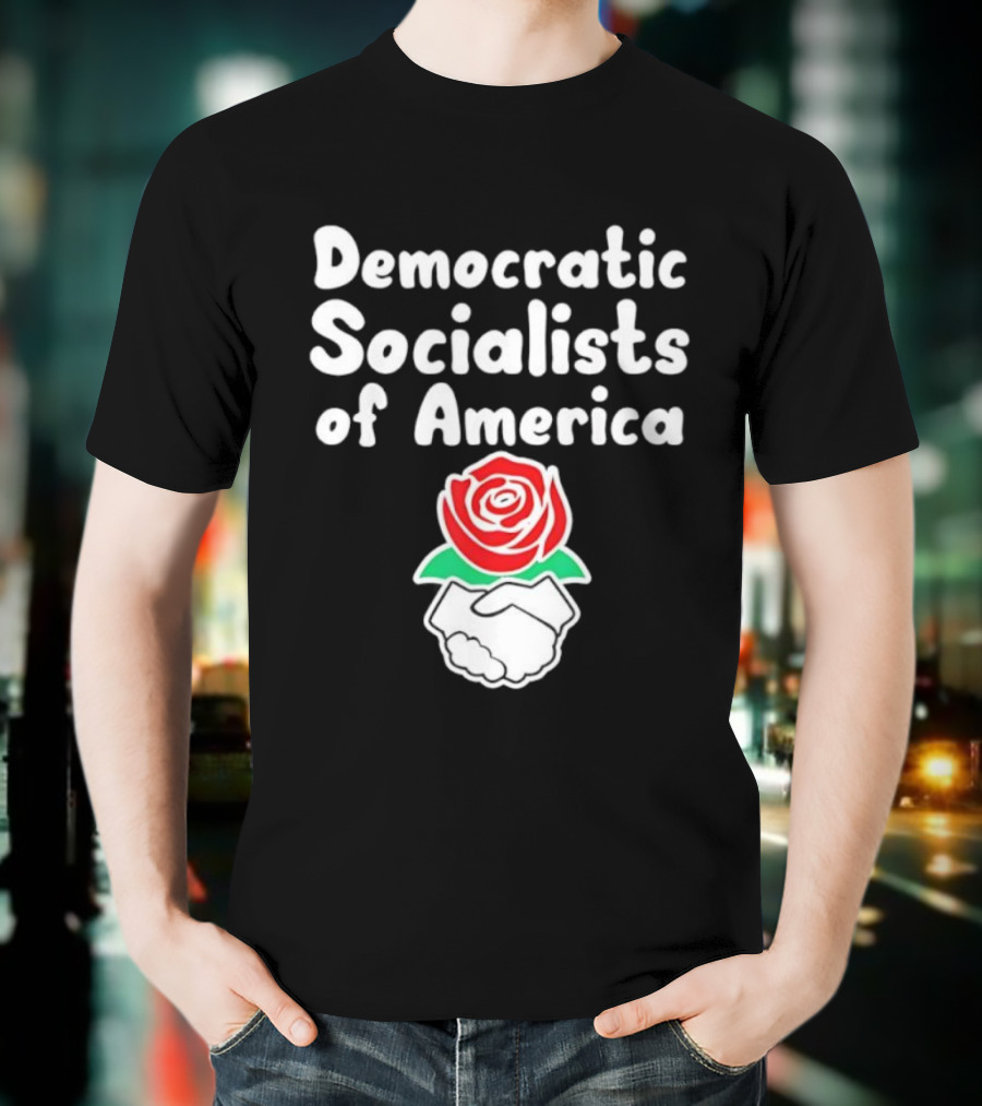 Democratic Socialists Of America Rose Emblem T-Shirt