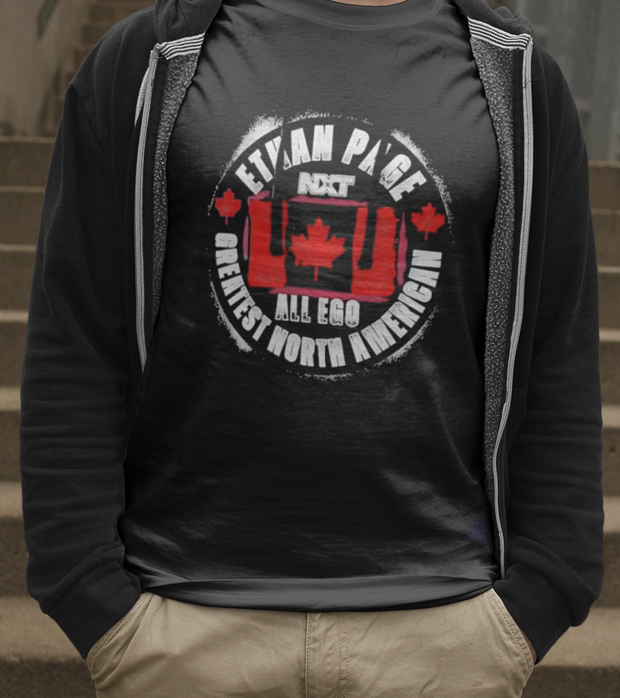 Ethan Page All Ego Greatest North American Canadian Flag T-Shirt