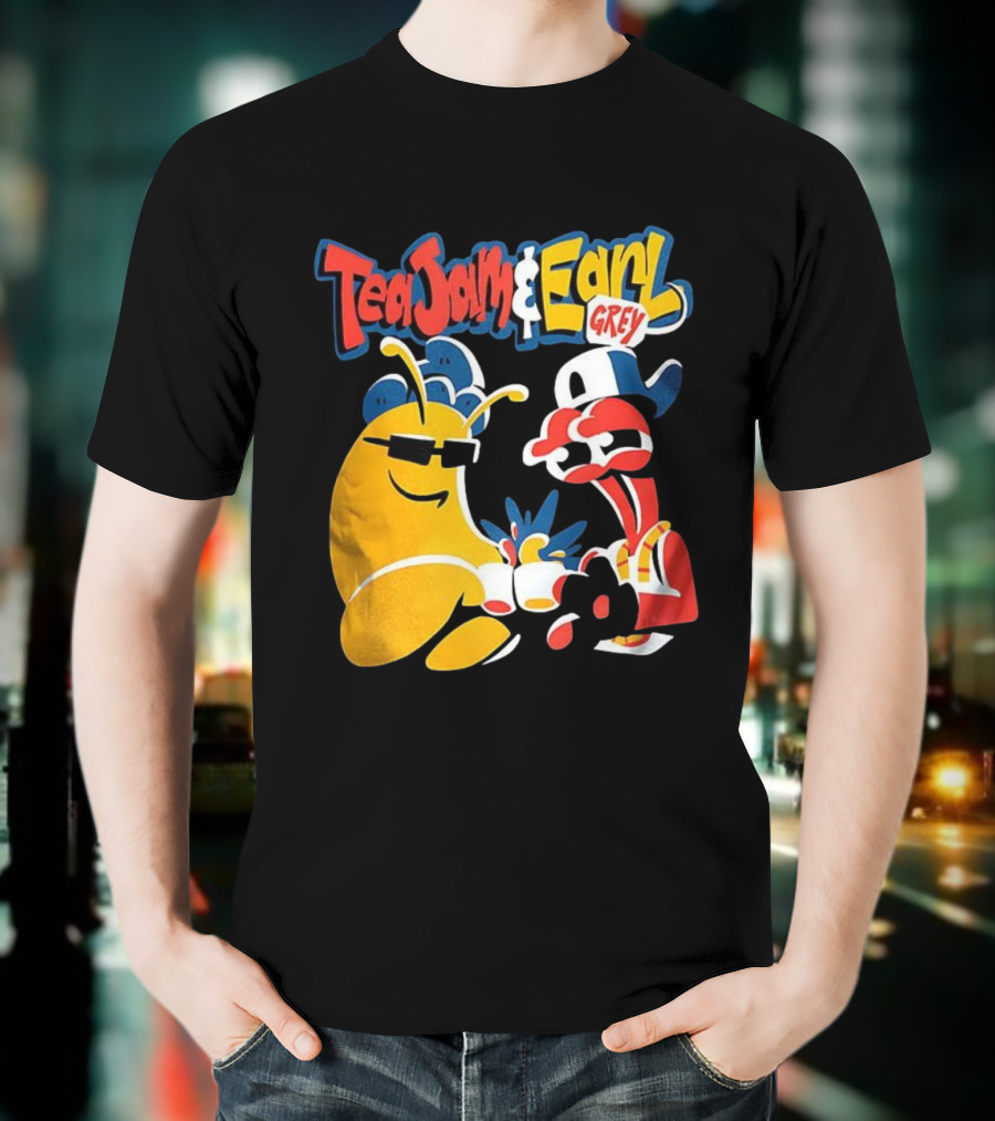 Tea Jam And Earl Grey Nostalgic Video Game Tribute T-Shirt