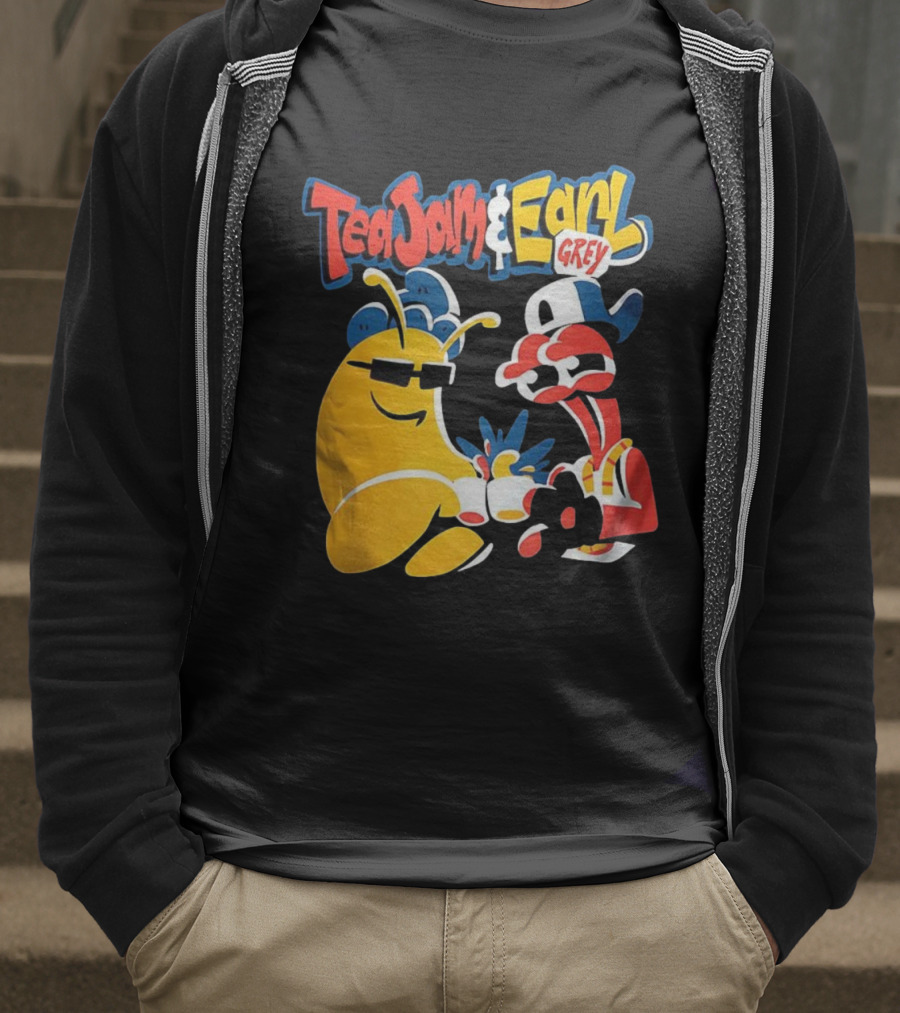 Tea Jam And Earl Grey Nostalgic Video Game Tribute T-Shirt