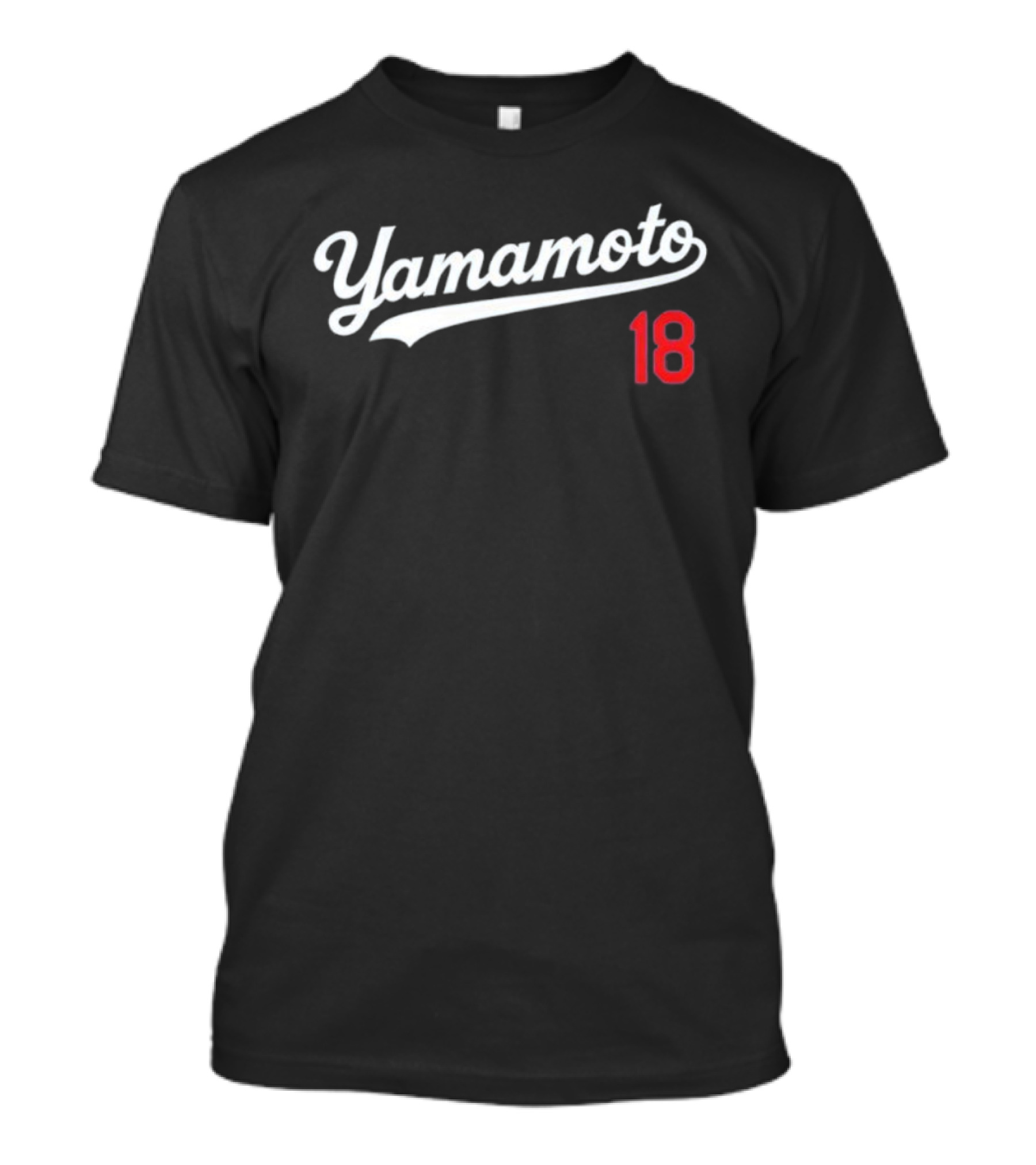 Yamamoto 18 LA Dodgers Baseball Merchandise Fans Apparel T-Shirt