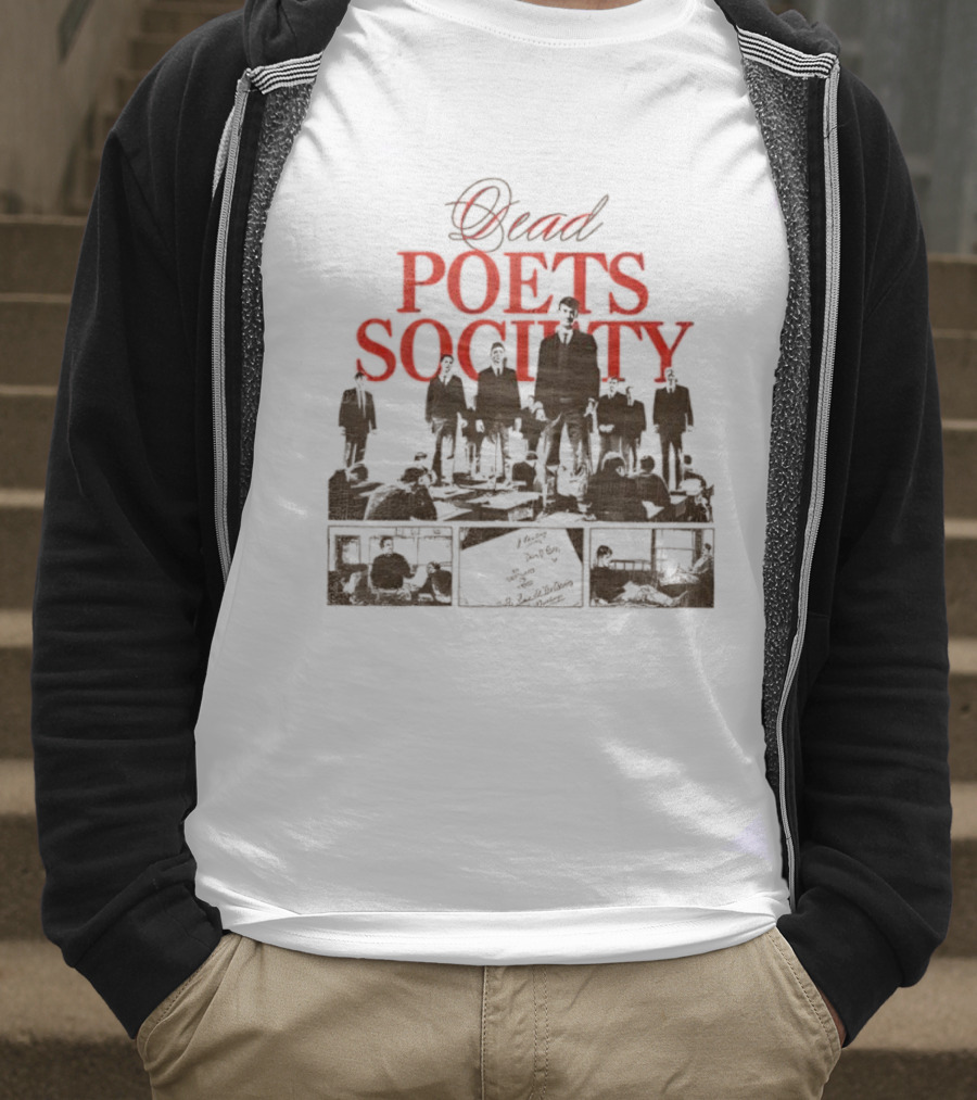 Dead Poets Society 1989 Film Iconic Group Silhouette T-Shirt