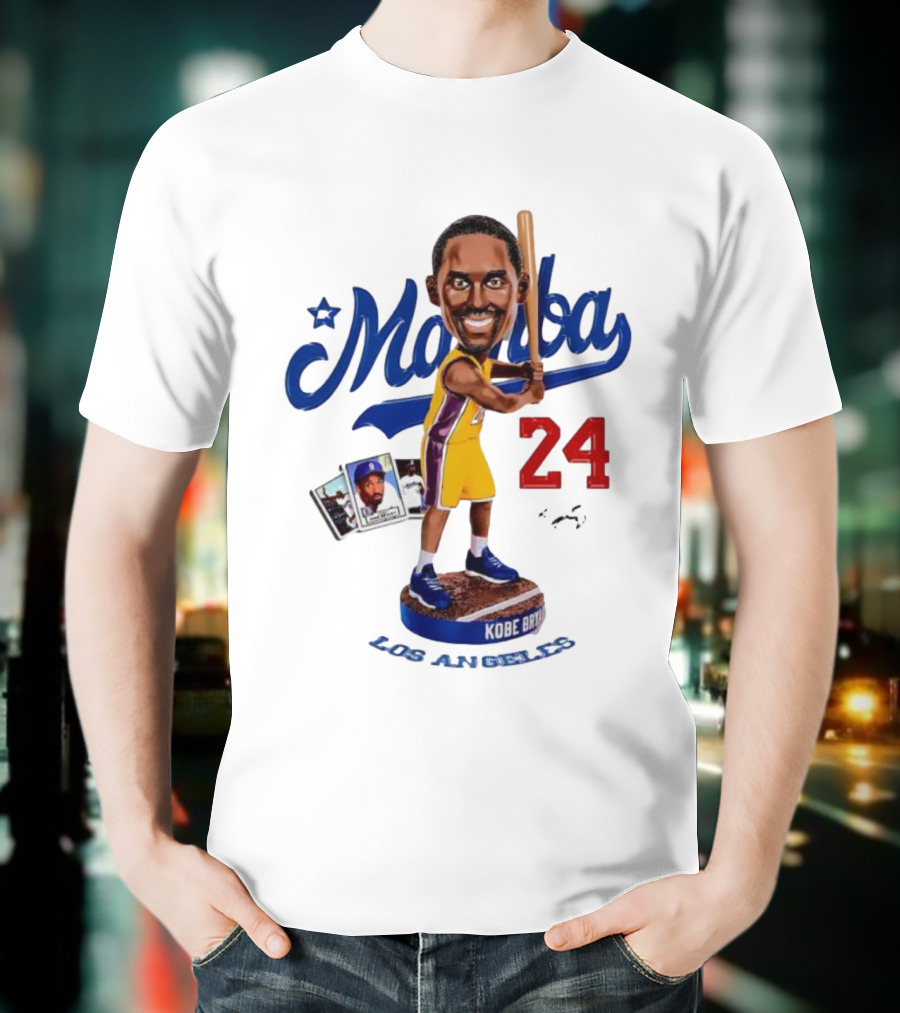 Mamba Los Angeles Kobe Bryant 24 Baseball Bobblehead Dodgers Tribute T-Shirt