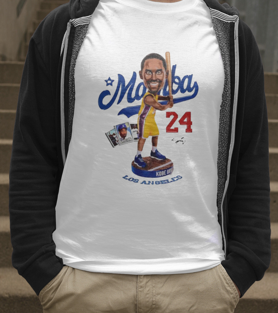 Mamba Los Angeles Kobe Bryant 24 Baseball Bobblehead Dodgers Tribute T-Shirt