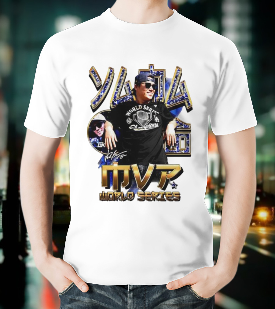 YAMA World Series Champions MVP Dodgers T-Shirt