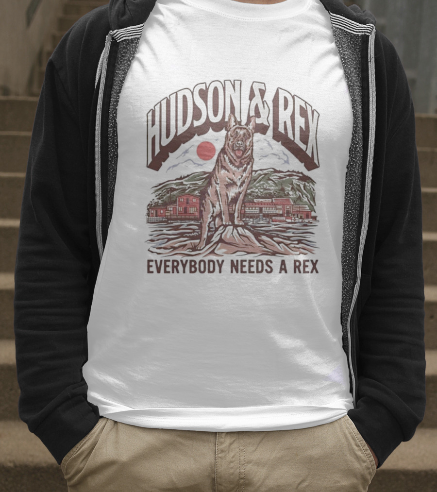 Hudson & Rex Everybody Needs A Rex German Shepherd Dog T-Shirt