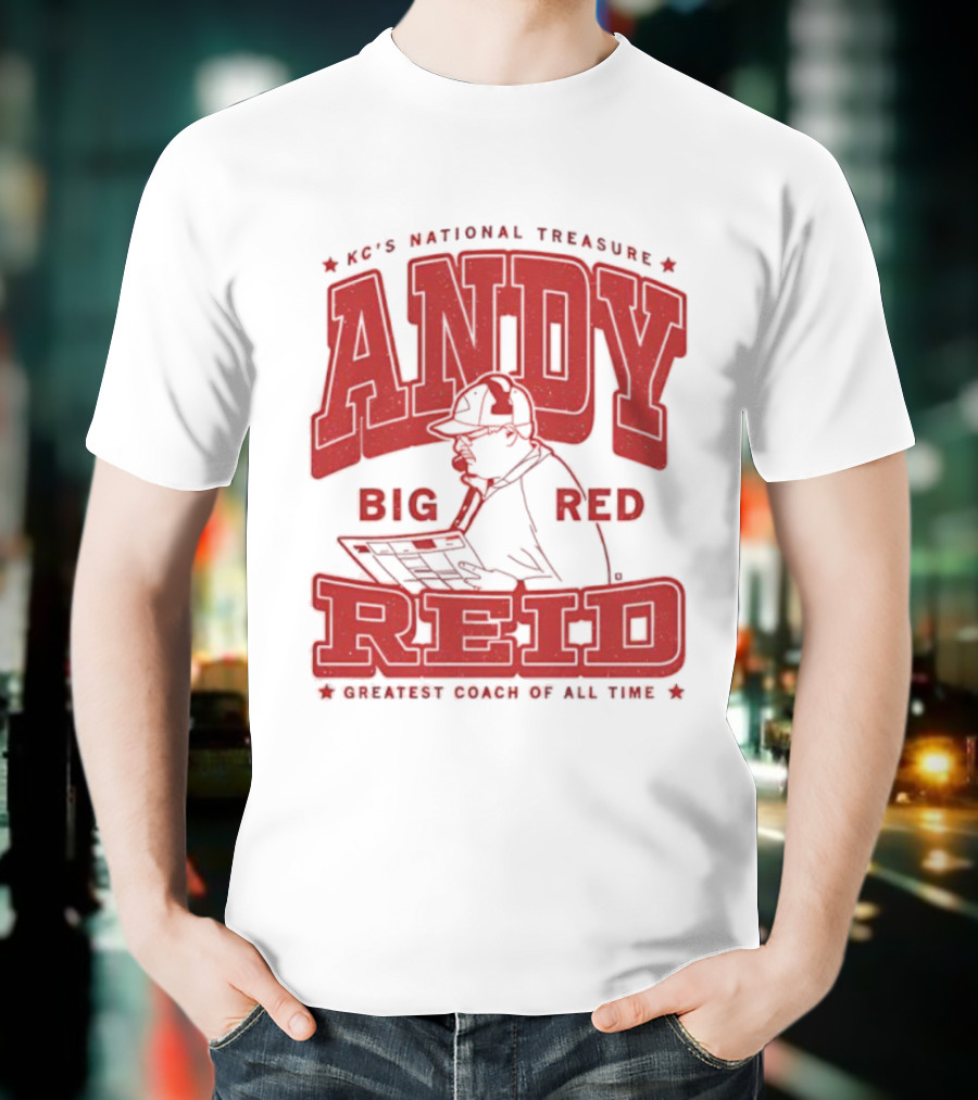 KC's National Treasure Andy Big Red Reid Greatest Coach Of All Time T-Shirt